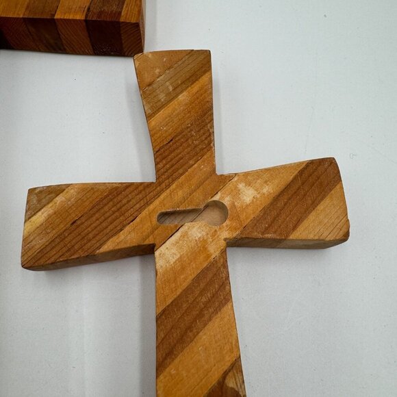 Natural Wooden Cross - Salvaged Wood Cross - Christian Cross - One of A Kind Cro - Picture 5 of 12